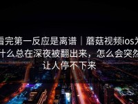 看完第一反应是离谱｜蘑菇视频ios为什么总在深夜被翻出来，怎么会突然让人停不下来