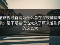 蘑菇视频官网为什么总在深夜被翻出来：是不是被低估太久了原来差别真的这么大